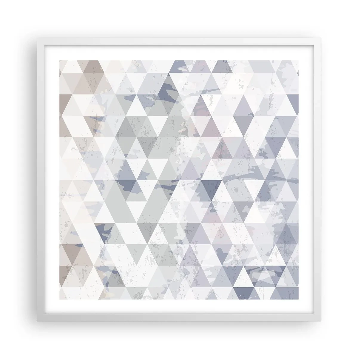 Plakat i hvid ramme - I takt på tre - 60x60 cm