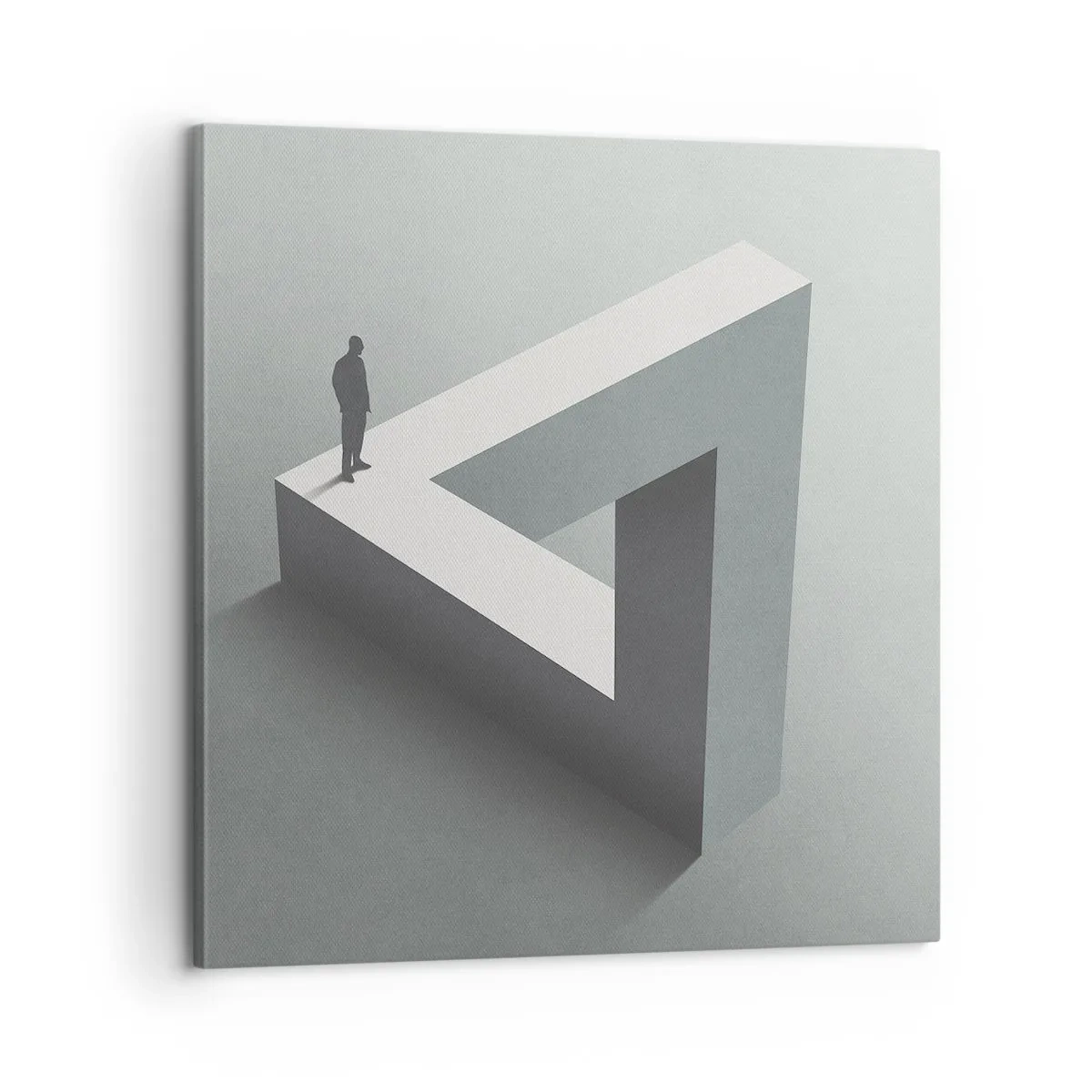 Lærredstryk - Billede på lærred - Og dog er det muligt - 60x60 cm