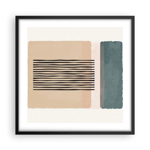 Plakat i sort ramme - Alt er i god stand - 50x50 cm