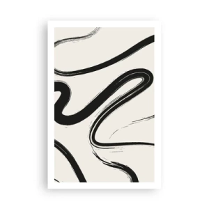 Plakat - Sort og hvid fantasifuldhed - 61x91 cm