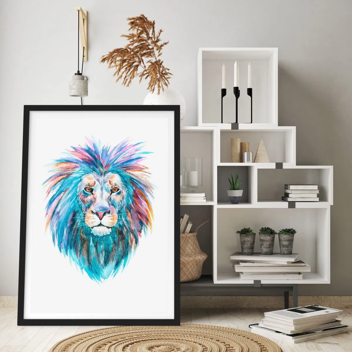 Plakat i sort ramme - En elektrificerende aura - 40x50 cm
