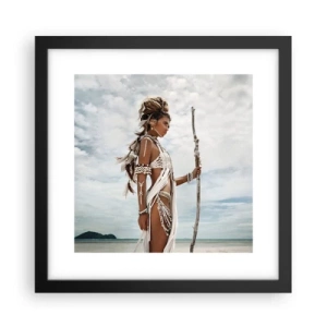 Plakat i sort ramme - Dronning af troperne - 30x30 cm