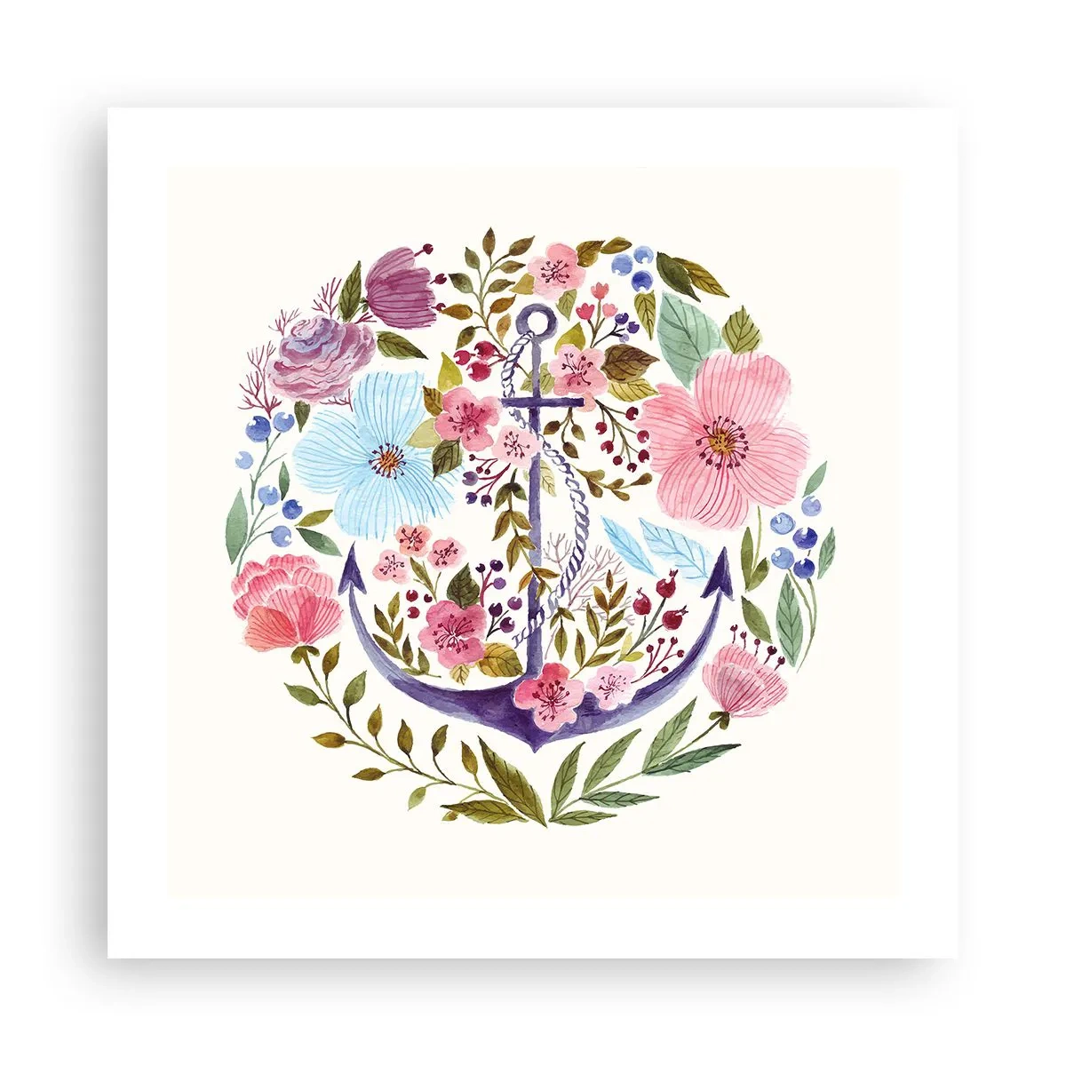 Plakat - En sømands gode nattesøvn - 50x50 cm