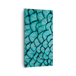 Lærredstryk - Billede på lærred - Den store fjer-galla - 65x120 cm