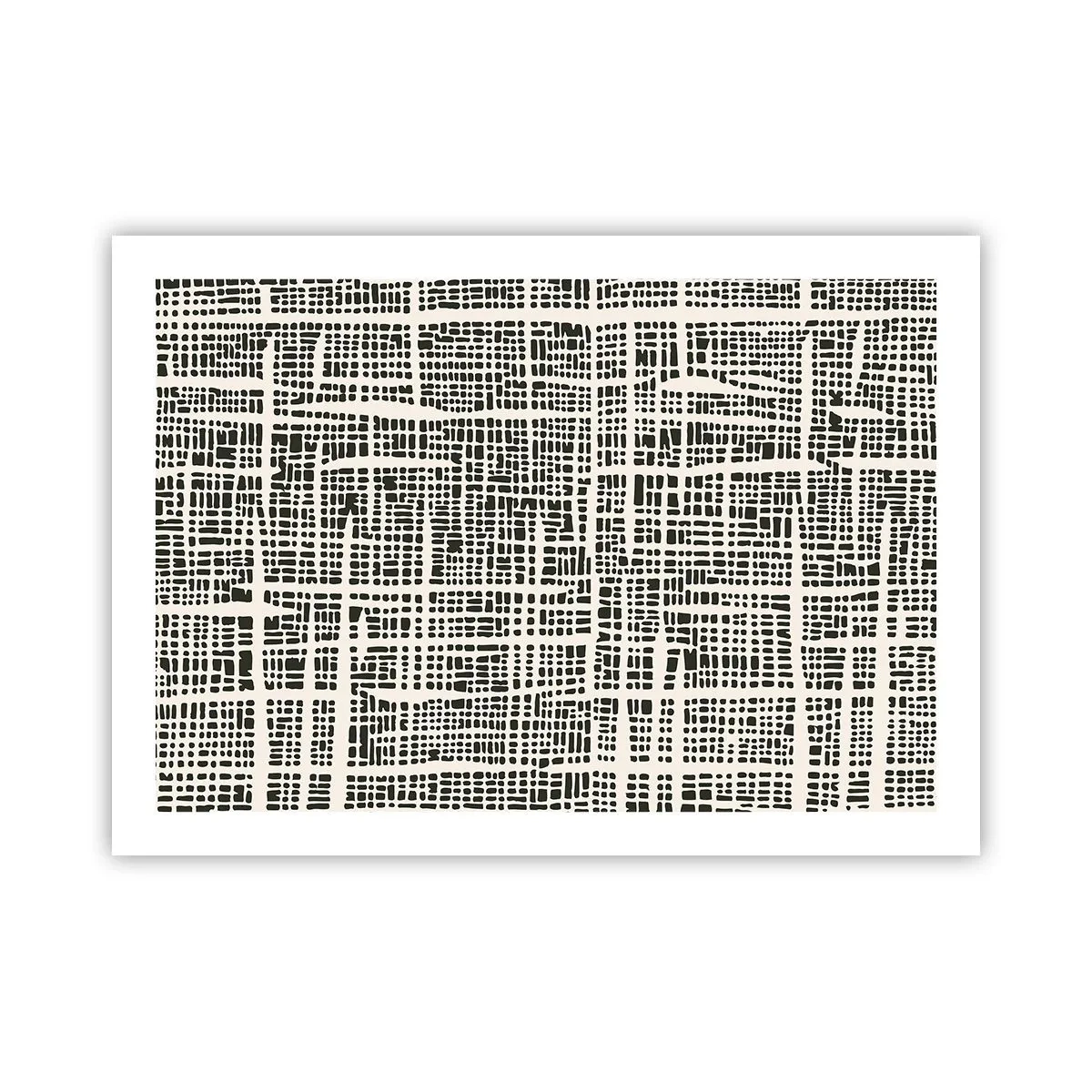 Plakat - En sammensætning vævet - 70x50 cm