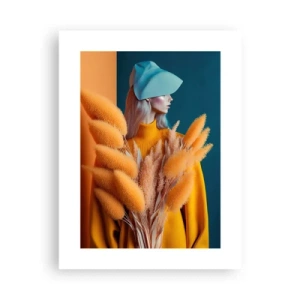 Plakat - Fluffy portræt - 30x40 cm