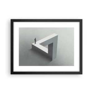 Plakat i sort ramme - Og dog er det muligt - 40x30 cm