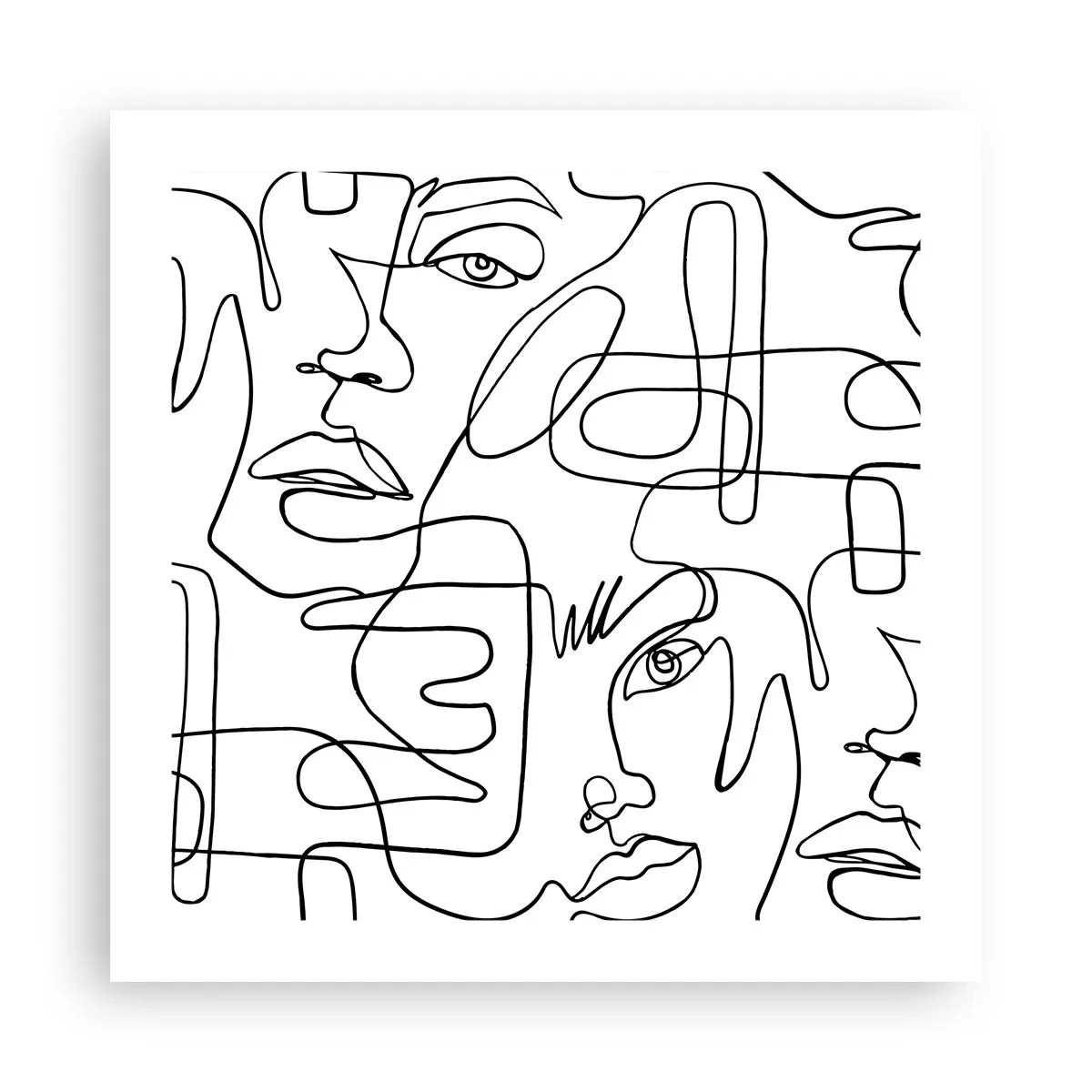 Plakat - I sammenfiltrede følelser - 50x50 cm