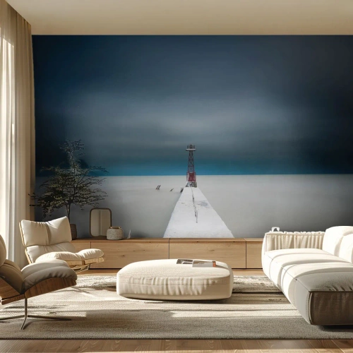 Fototapet Premium Sand - At møde det uendelige - Abstraktion, Landskab, Natur - 100x70 cm