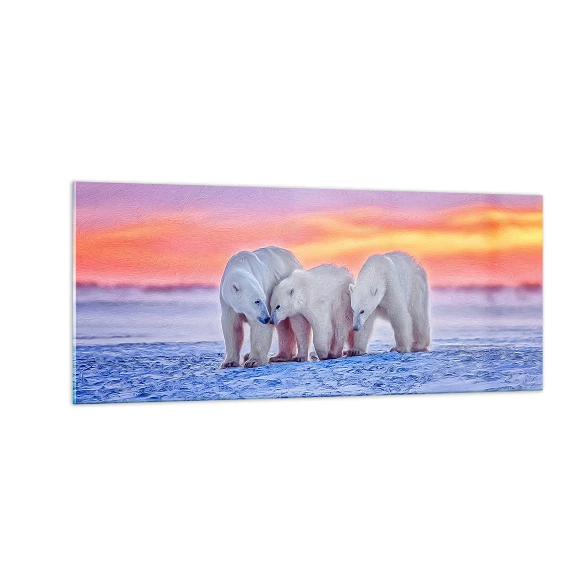 Billede på glas - Familievarme er nok - 100x40 cm
