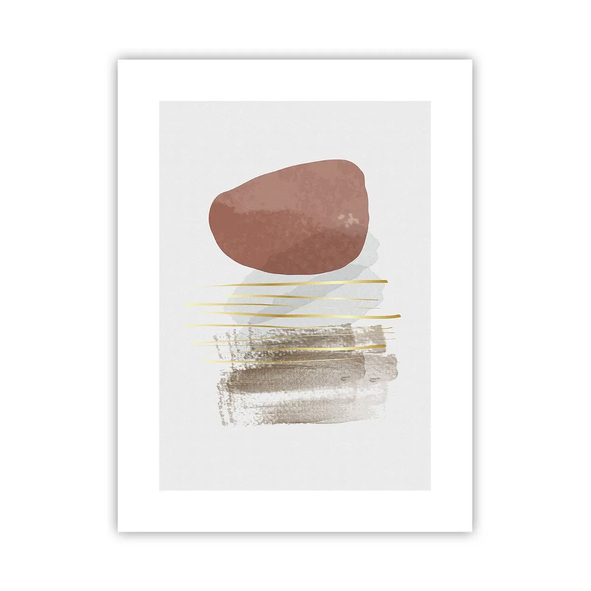 Plakat - Abstrakt kolonnade - 30x40 cm