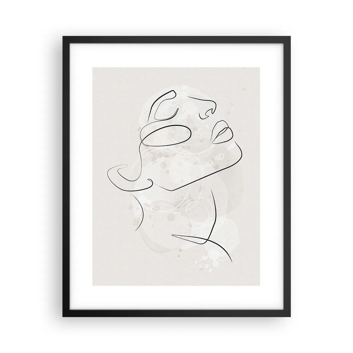 Plakat i sort ramme - Skitse af drømmen - 40x50 cm