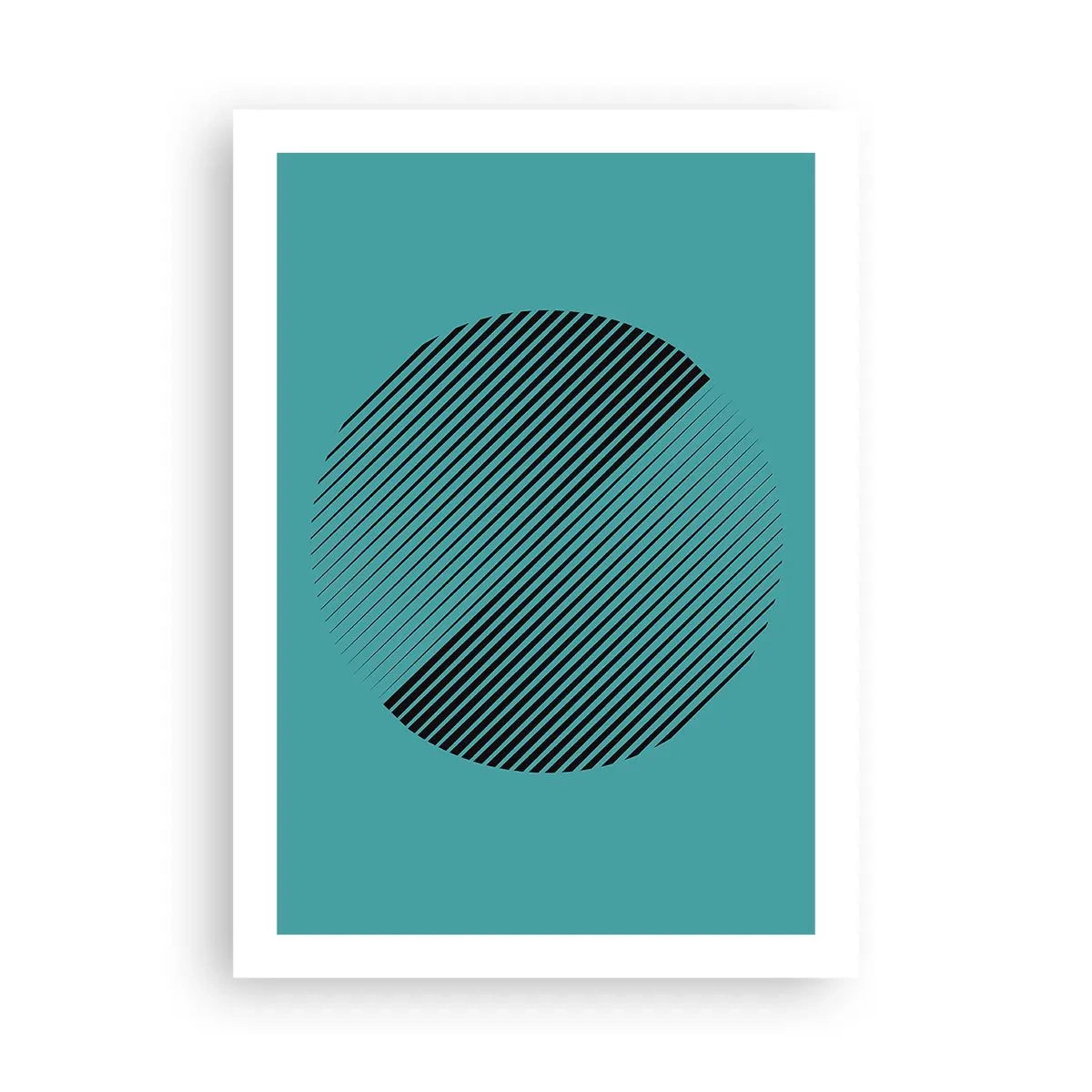 Plakat - Cirklen - en geometrisk variation - 50x70 cm