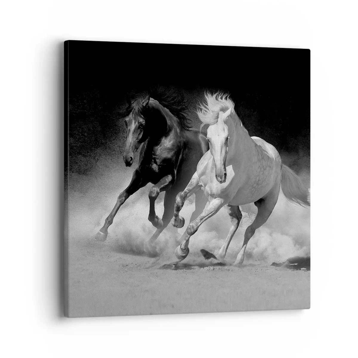 Lærredstryk - Billede på lærred - Frihedens galop - 40x40 cm