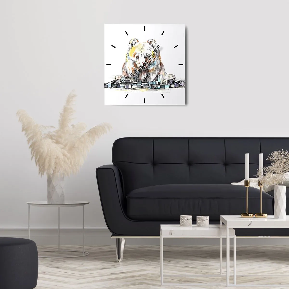 Vægur, Uret - Hvordan kan man leve på den måde? - 40x40 cm