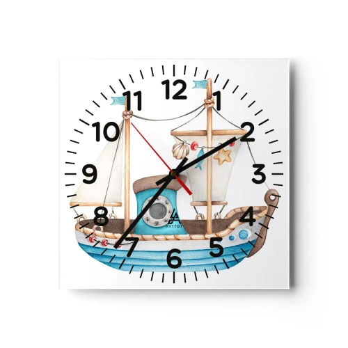 Vægur, Uret - Ohøj, eventyr! - 30x30 cm