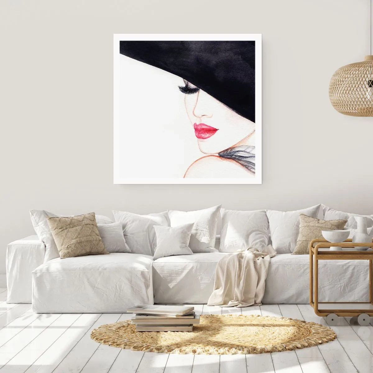 Plakat - Elegance og sensualitet - 60x60 cm