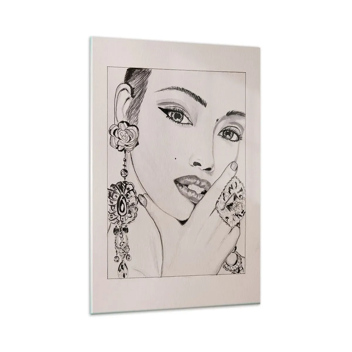 Billede på glas - Den smukkeste juvel - 80x120 cm