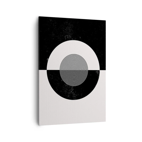 Lærredstryk - Billede på lærred - Harmoni i sort og hvidt - 70x100 cm