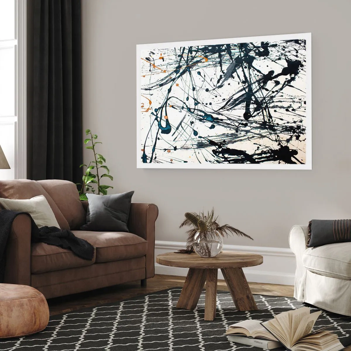 Plakat - Ekspressionistisk abstraktion - 70x50 cm