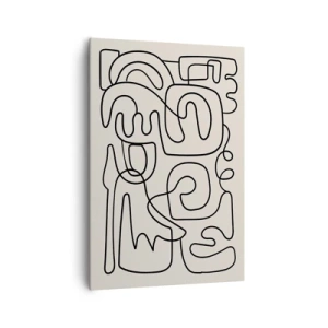 Lærredstryk - Billede på lærred - På sporet - 70x100 cm