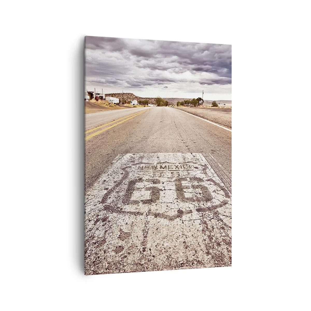 Lærredstryk - Billede på lærred - Mother Road - amerikansk legende - 70x100 cm