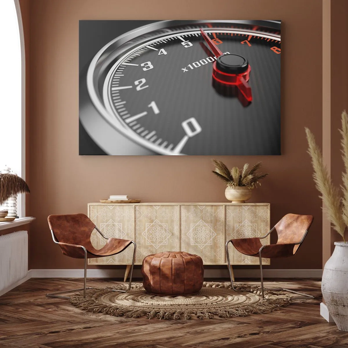 Lærredstryk - Billede på lærred - Træd på speederen - 120x80 cm