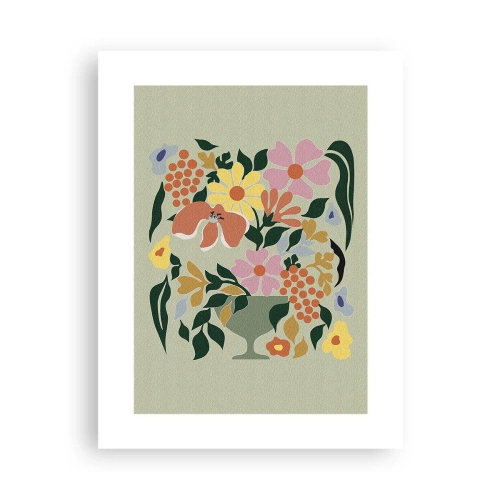 Plakat - En buket fuld af liv - 30x40 cm
