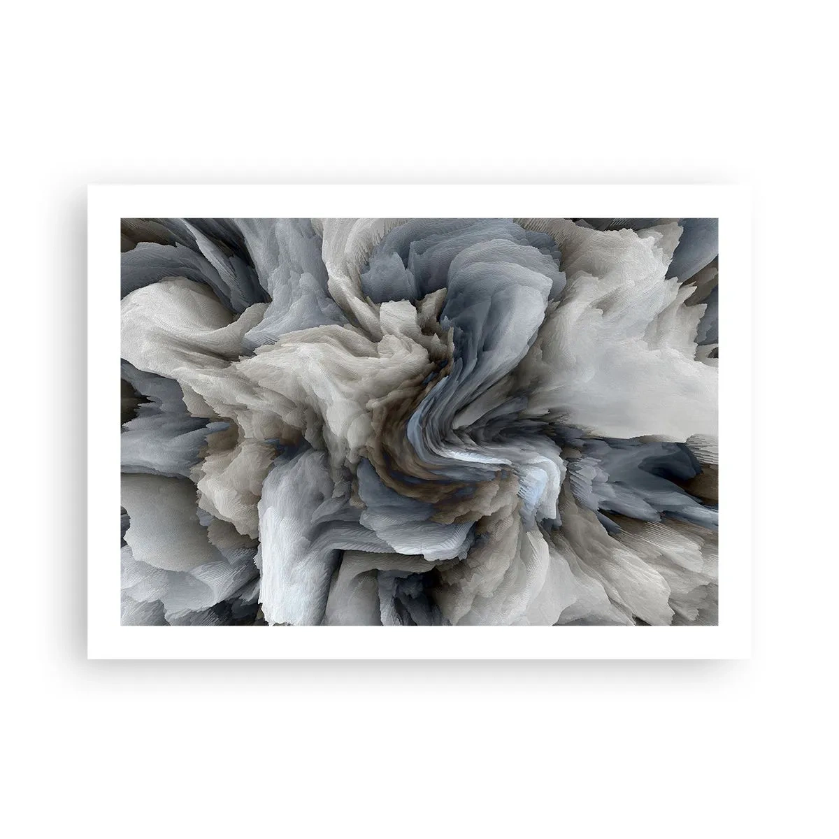 Plakat - Sten og blomst - 70x50 cm