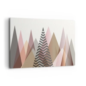 Lærredstryk - Billede på lærred - Pyramide udsigt - 100x70 cm