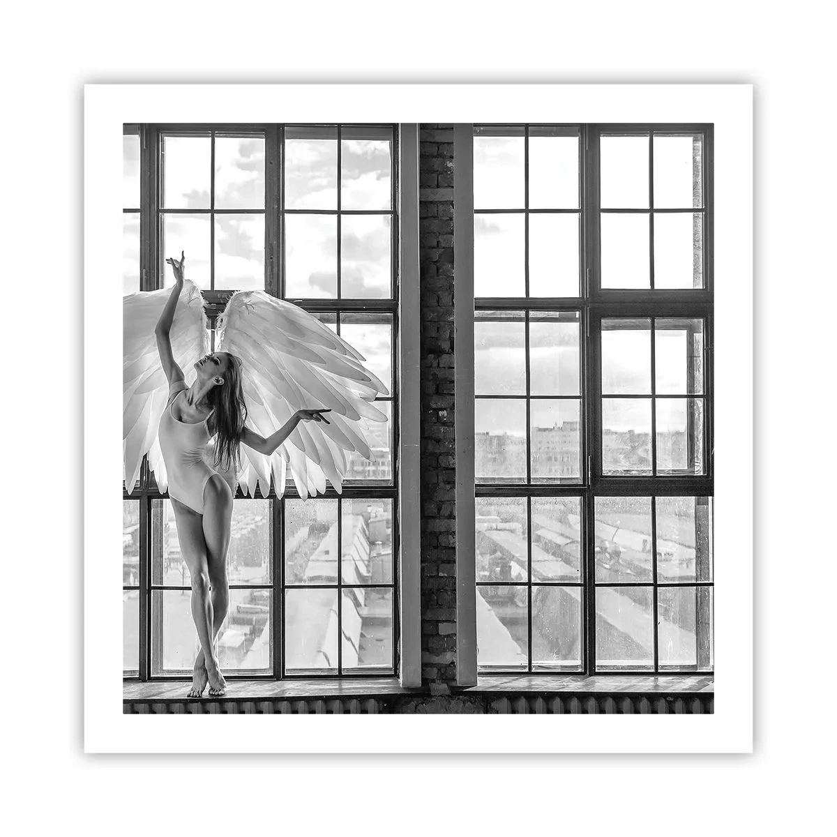 Plakat - Englenes by? - 60x60 cm