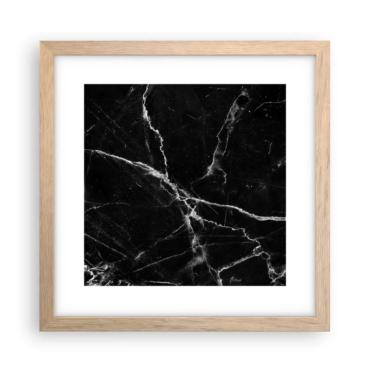 Plakat i ramme af lyst egetræ - Stenens hemmelige liv - 30x30 cm