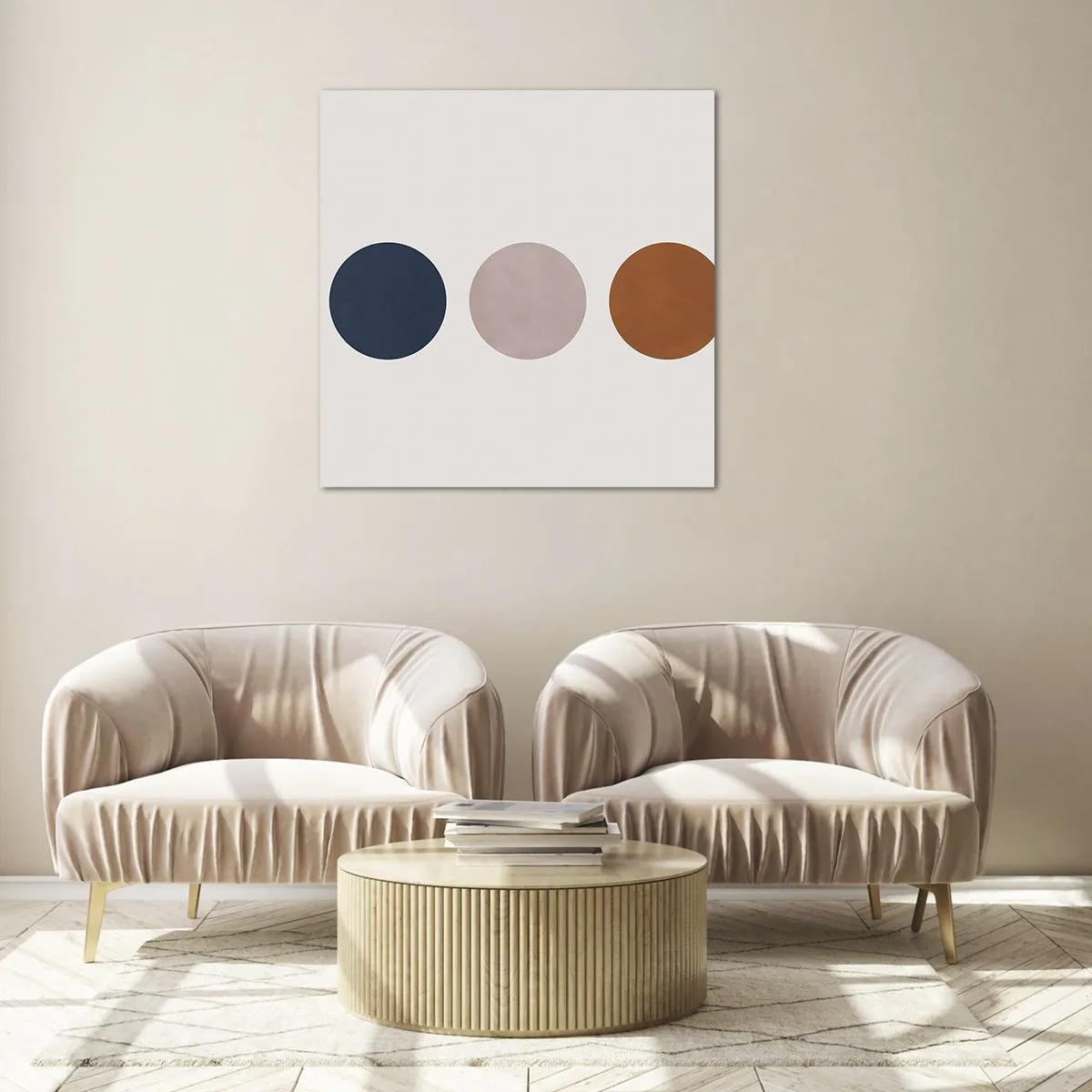 Billede på glas - Et symbol på perfektion - 70x70 cm