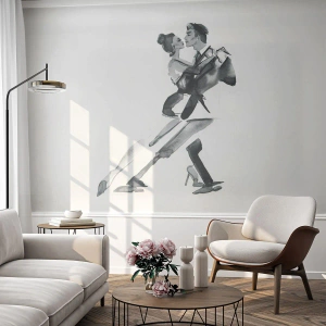 Fototapet Selvklæbende Deluxe Sticker - I én rytme - Tango, Dans, Danser - 500x350 cm