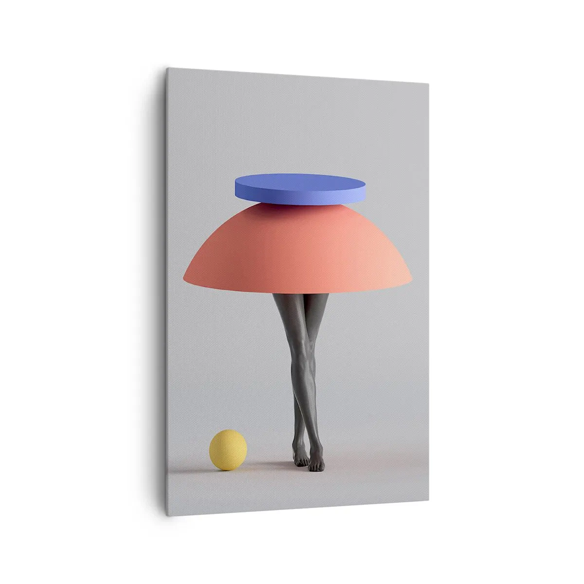 Lærredstryk - Billede på lærred - Surrealistisk komposition - 80x120 cm