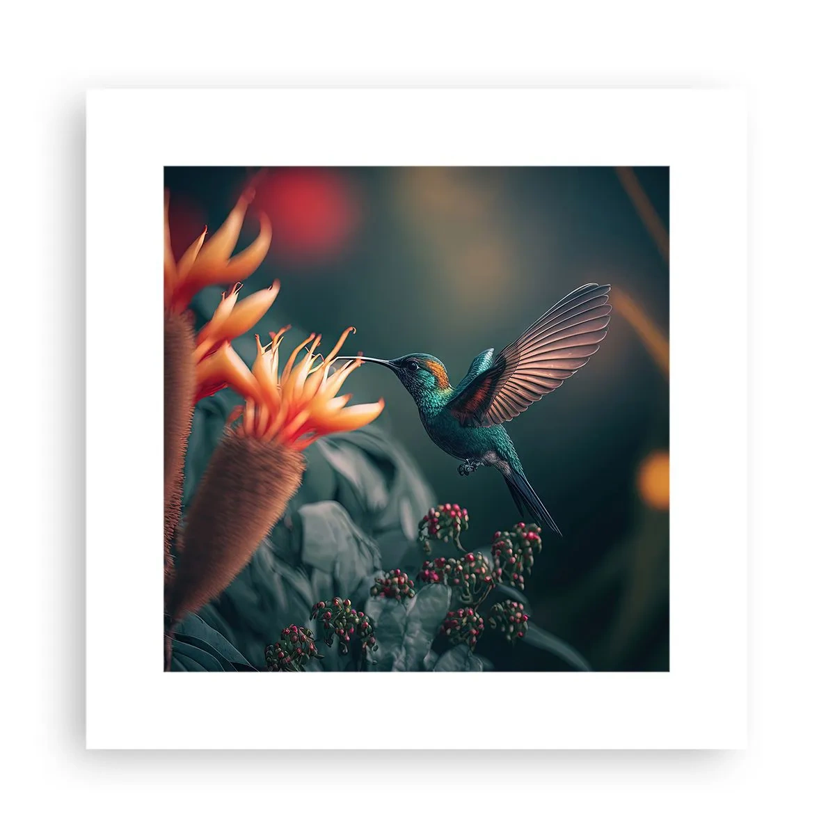 Plakat - Et virkelig farverigt liv - 30x30 cm