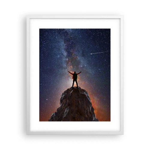 Plakat i hvid ramme - Magten er hos mig! - 40x50 cm