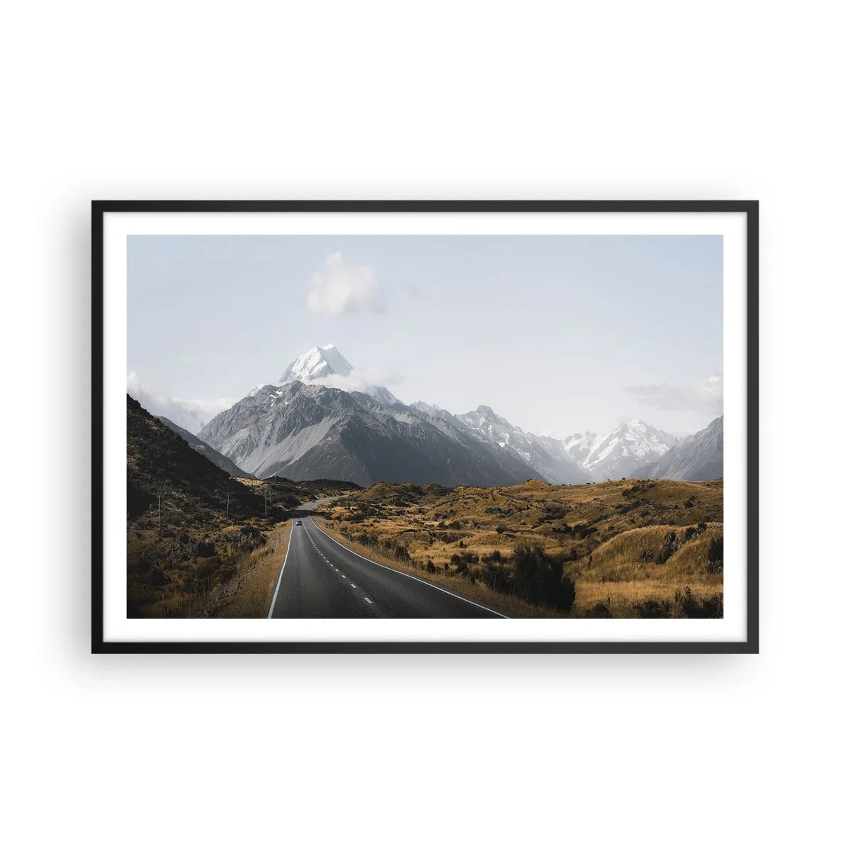 Plakat i sort ramme - Vejen til hjerte - 91x61 cm