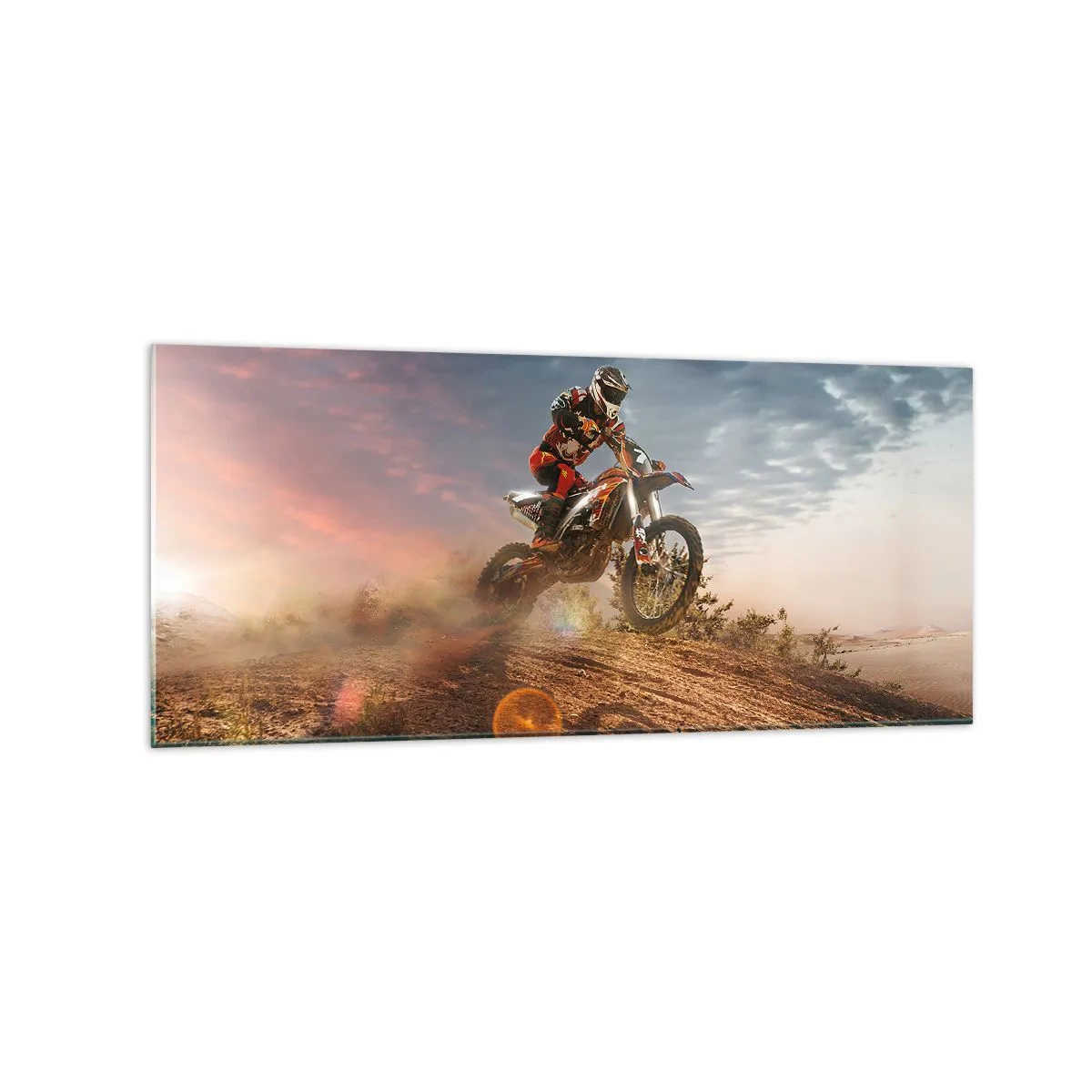 Billede på glas - For sejren - 120x50 cm