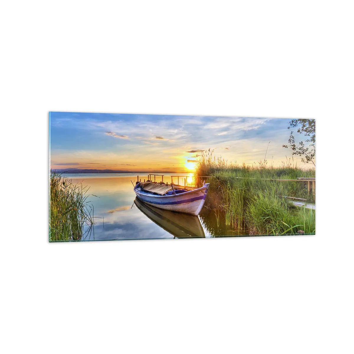 Billede på glas - Bugt med opfyldte drømme - 120x50 cm