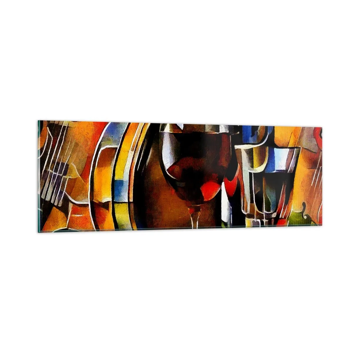 Billede på glas - Og verden bliver mere farverig - 90x30 cm