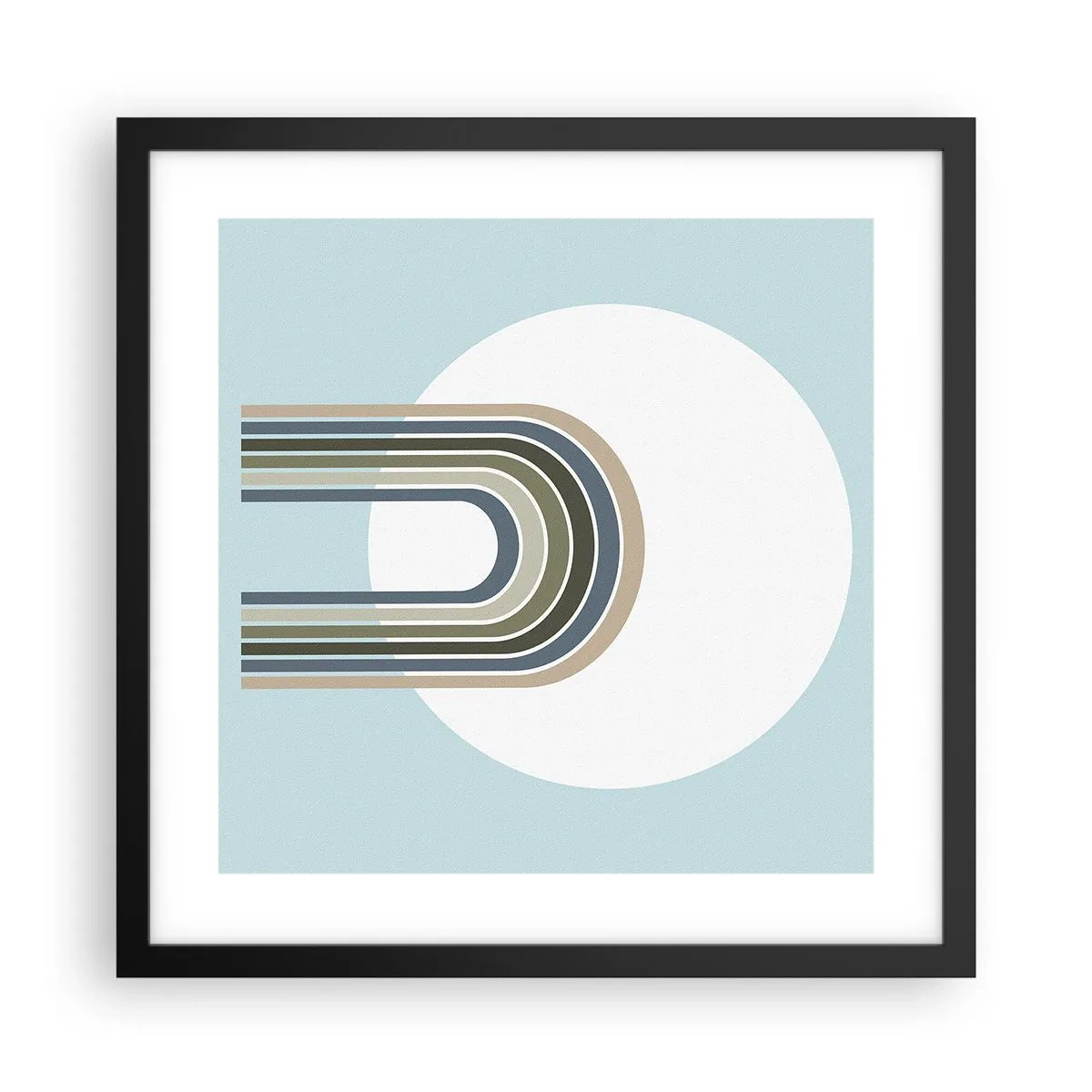 Plakat i sort ramme - Uimodståelig tiltrækningskraft - 40x40 cm