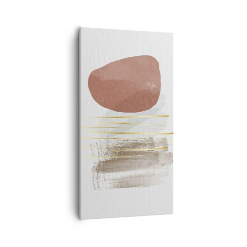 Lærredstryk - Billede på lærred - Abstrakt kolonnade - 55x100 cm