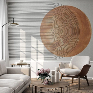 Fototapet Standard Eco - En solrig komposition - Boho, Sol, Minimalisme - 450x315 cm