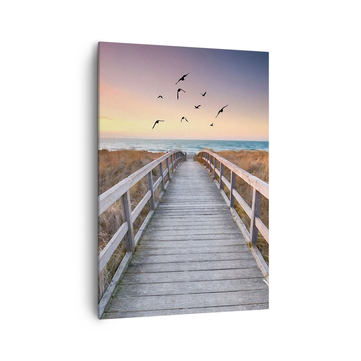 Lærredstryk - Billede på lærred - Rummet med højder - 70x100 cm