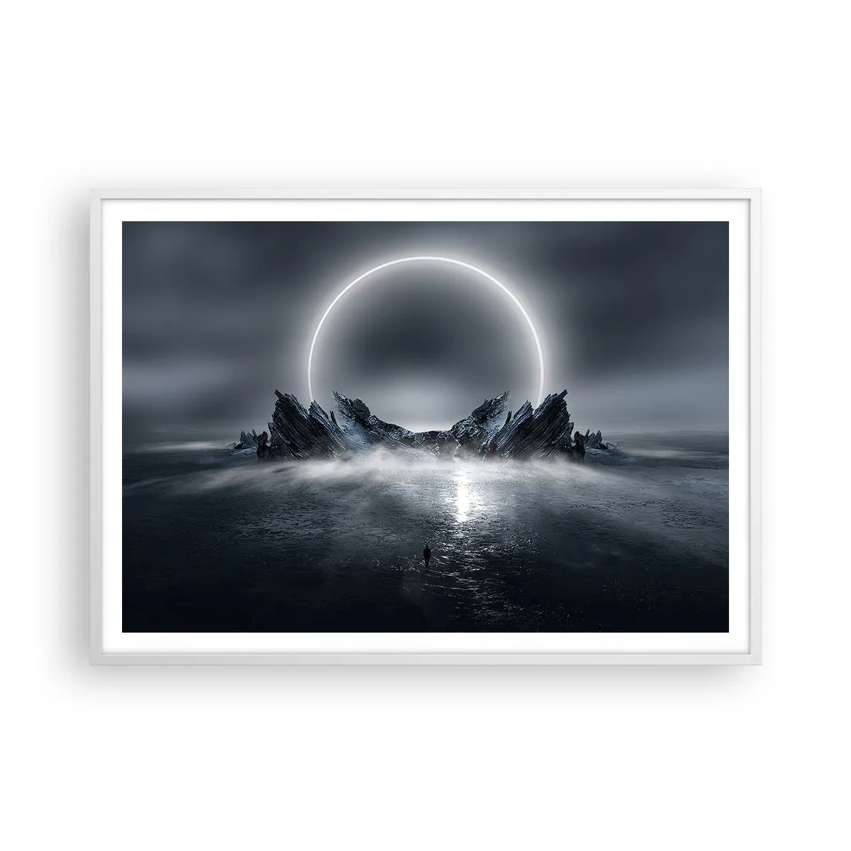 Plakat i hvid ramme - En finale på en historie - 100x70 cm