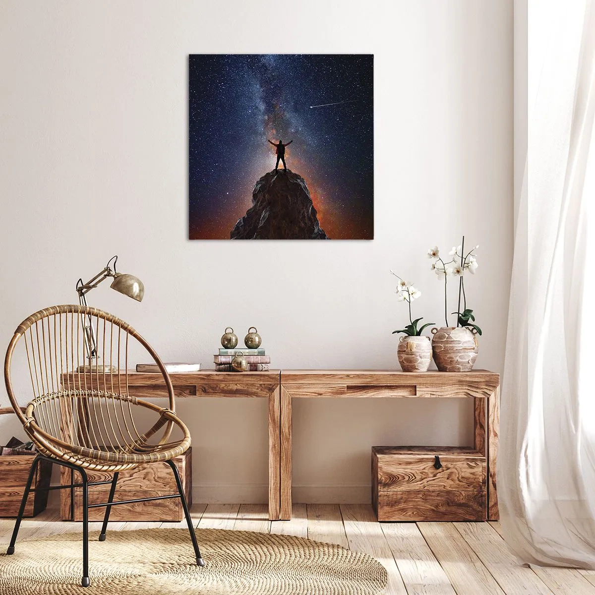 Lærredstryk - Billede på lærred - Magten er hos mig! - 60x60 cm