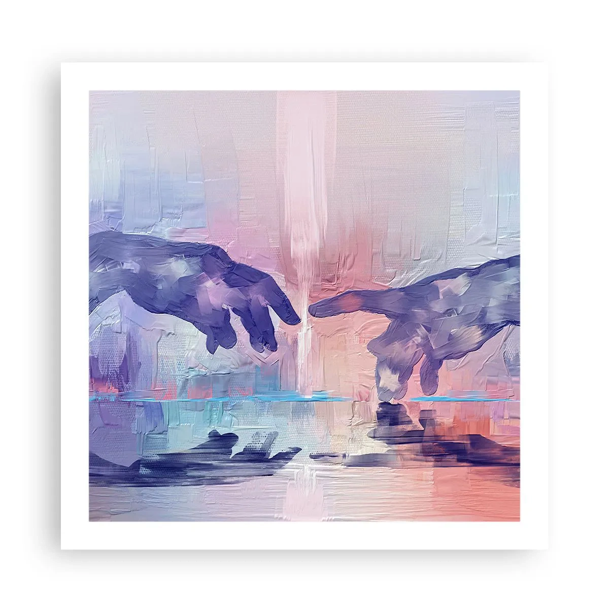 Plakat - Den guddommelige gnist af liv - 60x60 cm