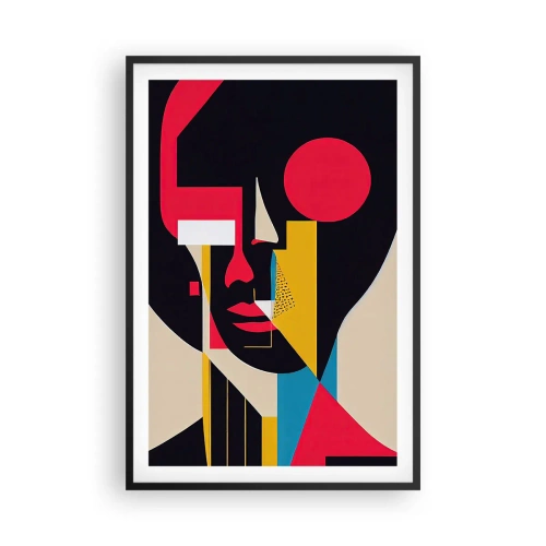 Plakat i sort ramme - Hendes indre verden - 61x91 cm