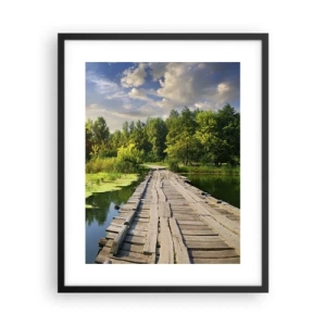 Plakat i sort ramme - Sommer, sommer overalt - 40x50 cm